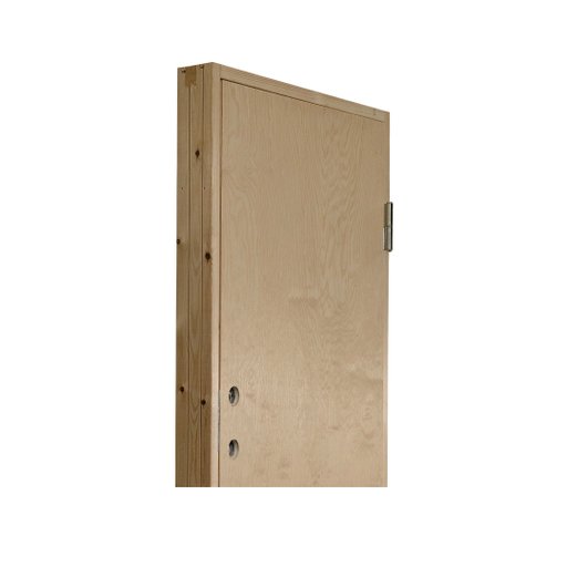 Kallförr. Byggdörr Ljusdal 10x21 Obeh. Slät Ply. Vä