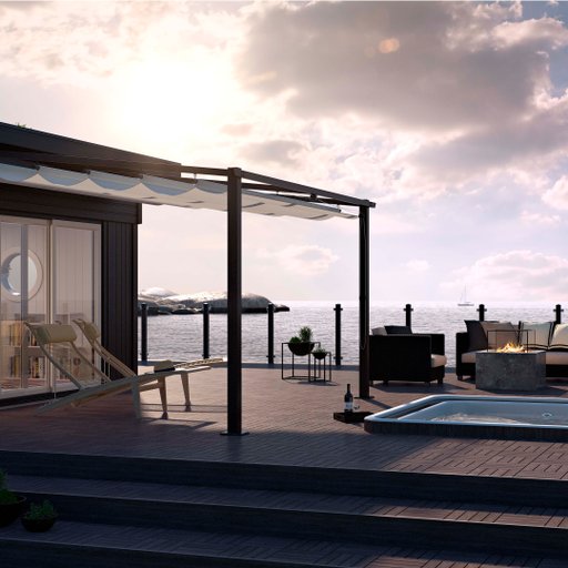 Väggpergola 3x4m Väggpergola 3x4m
