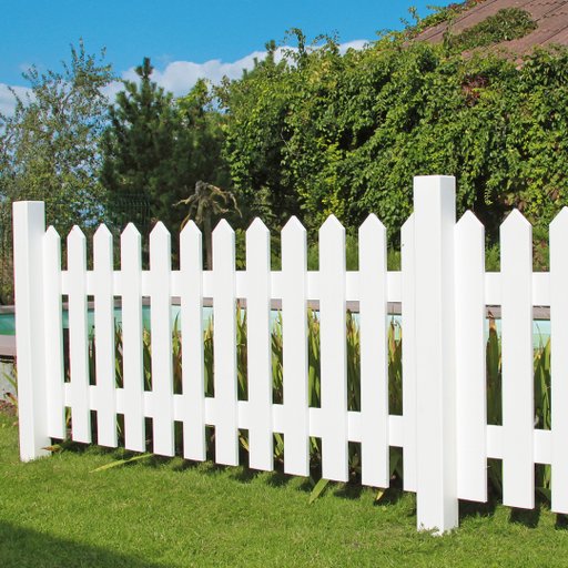 Staket Smögen vit 180x80 cm FSC (B) Staket Smögen vit 180x80 cm FSC (B)