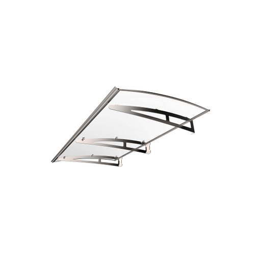 Entrétak silver/klarglas 1800x1000 mm Entrétak silver/klarglas 1800x1000 mm