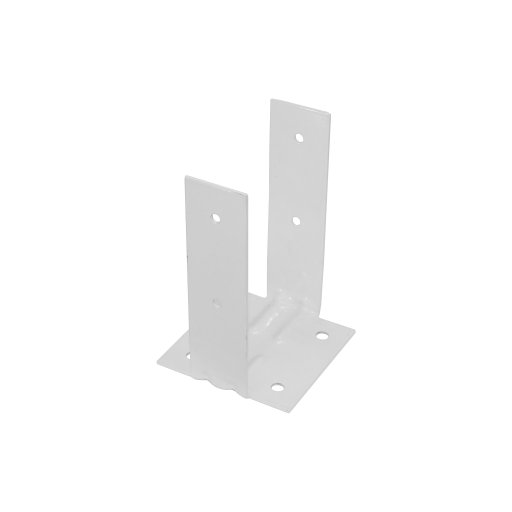 Stolpfundament altanräcke Vit Pulverlack 95x95x150 mm