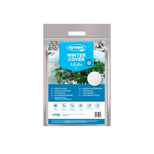 Agrimpex Frostskyddsväv 1,6x5 m – vit (50g/m²)
