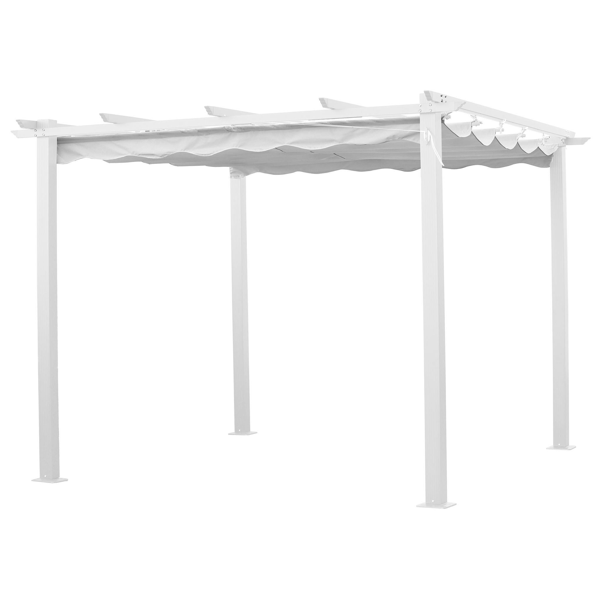 Pergola 3x3m RAL9010 (Vit)