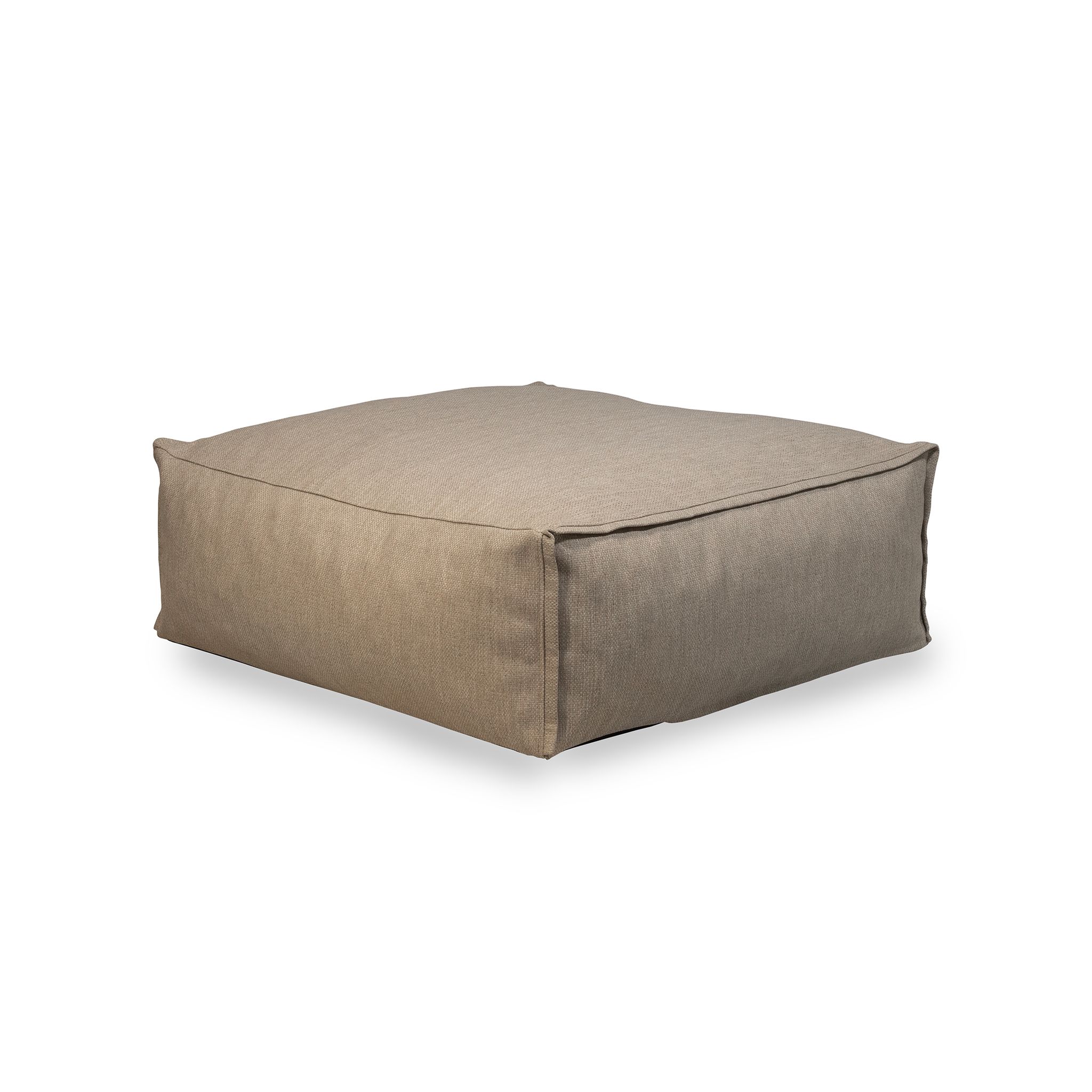 Visby Fotpall Olefin 95x95x35cm Gråbeige