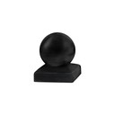 Stolplock med knopp 71x71mm RAL9005 (Svart)
