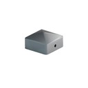 Stolplock Pyramid 46x46mm Silver/Grå