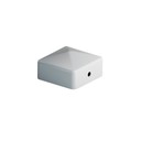 Stolplock Pyramid 91x91mm Vit