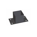 Stolpsko 71x71x150mm Svart