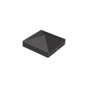 Stolplock Pyramid 136x136mm Svart