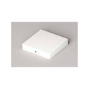 Stolplock Platt 96x96mm Vit