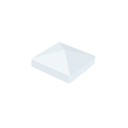 Stolplock Pyramid 136x136mm Vit