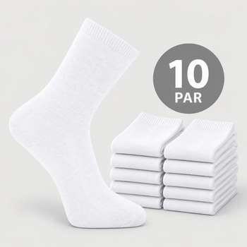 Capital Slät finstrumpa 10-pack Vit