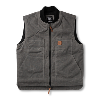 Duke Waxed Canvas Vest – North Edge Grå