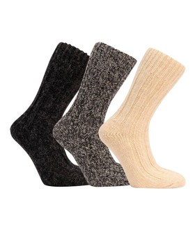 Raggsocka 100% Ull / Alpacka, 3-pack