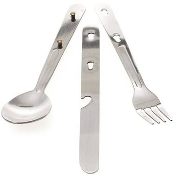 Besteckset aus Metall 3-teilig
