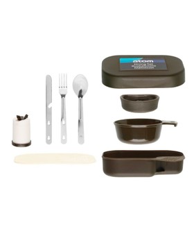 Campinggeschirr-Set Grau