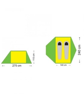 2 manna tält, Dome 2