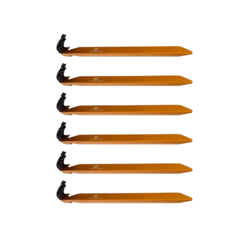 V-förmige Zeltheringe 6er-Pack Gold