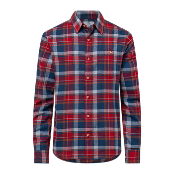 Gebürstetes Flanellhemd – Mount Zero Rot Kombination