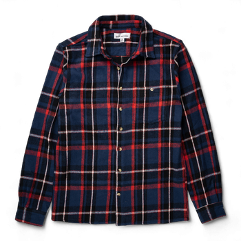 Heavy Flannel Overshirt – North Edge Blå