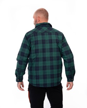 Lättfodrad Skjorta Windstopper - Blå/Grön