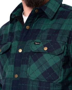 Lättfodrad Skjorta Windstopper - Blå/Grön