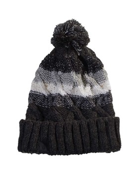Hat, Structured knit, Wool mix - Seger Gray