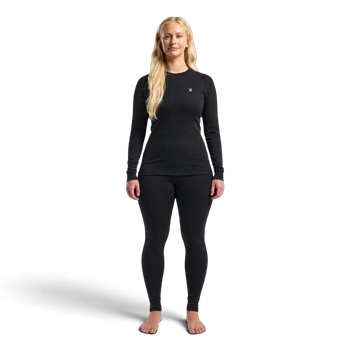 Termowool 200g - Underställ i Merinoull Dam Svart
