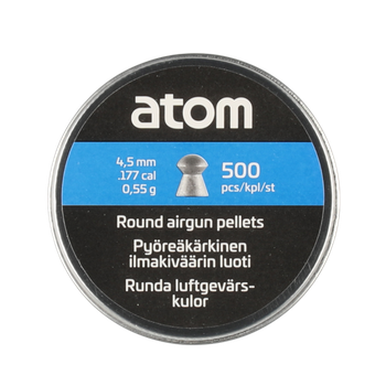 Luftgevärskott 4,5 mm Rund – 500 st Luftgevärskott 4,5 mm Rund – 500 st