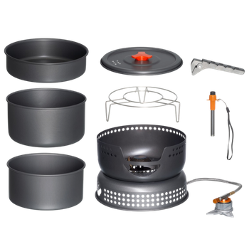 Camping Stove with Gas Burner - Complete Set