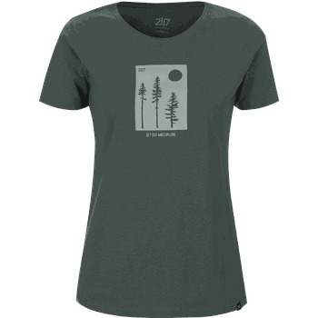 Apelviken t-shirt med tryck Dam Apelviken t-shirt med tryck Dam Skogsgrön