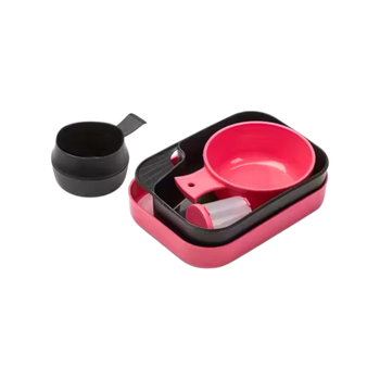 Geschirrset Camping Komplett Rosa