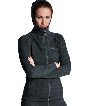 Underställströja, Hoodie Full Zip, Dam, Termo Wool Original