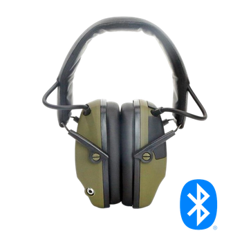 Hörselskydd EM030B Bluetooth, Aktiva med silikonringar Grön