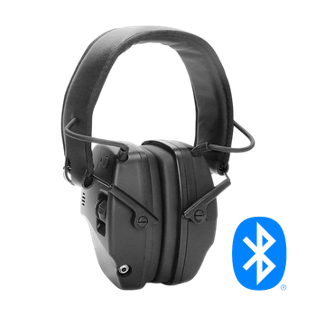 Hörselskydd EM030B Bluetooth, Aktiva med silikonringar Svart