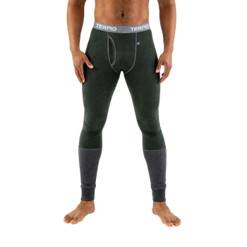 Stövelskaftad Långkalsong, Med Gylf - Termo Orginal 2.0 Mörkgrön