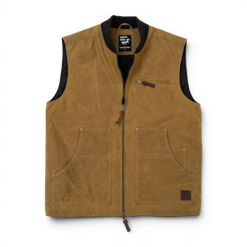 Arthur Waxed Canvas Vest CAMEL