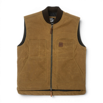 Duke Waxed Canvas Vest – North Edge Duke Waxed Canvas Vest – North Edge CAMEL