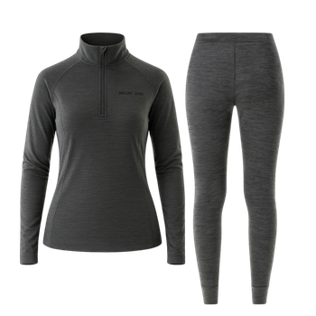 Merino Wool Base Layer Top with 1/2 Zip, Mount Zero – Women Merino Wool Base Layer Top with 1/2 Zip, Mount Zero – Women