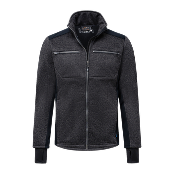 P4H Flatfleecejacke – Herren Schwarz