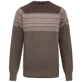 Mount Zero gestrickter Wollpullover – Herren Tarmac