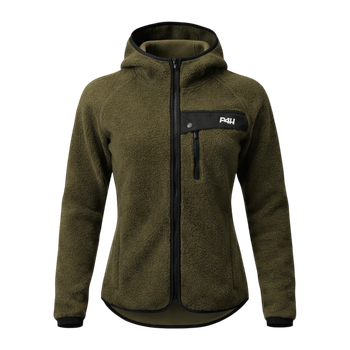 Pilejacka med luva Mörkgrön