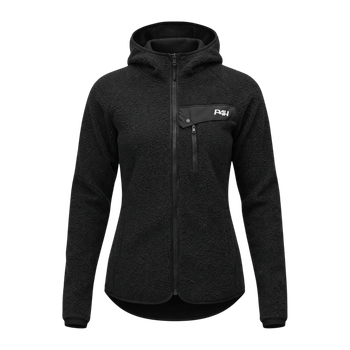 Pilejacka med luva Svart