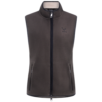 Vapiti Fleeceweste mit Pile – Damen Braun