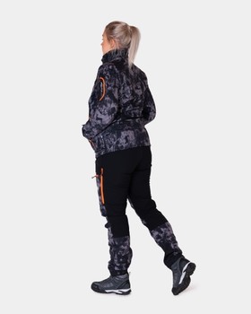 Jaktjacka softshell dam, Supreme Jacket - Black Camo