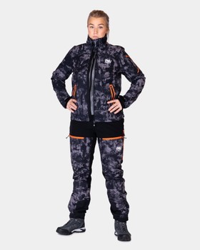 Jaktjacka softshell dam, Supreme Jacket - Black Camo