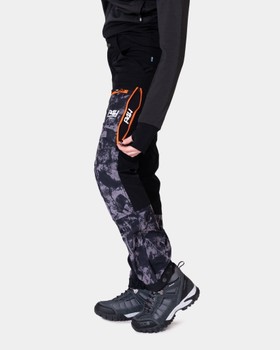 Jaktställ stretch, black camo dam