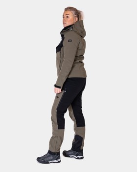 FRILUFTSJACKA, EXTREME HYBRID JACKET GREEN, DAM
