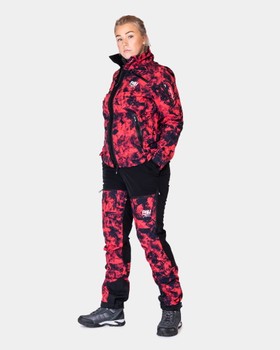 Jaktställ stretch, pink camo Rosa|Svart