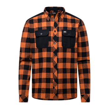 Vildmarksskjorta i flanell, P4H Orange Comb